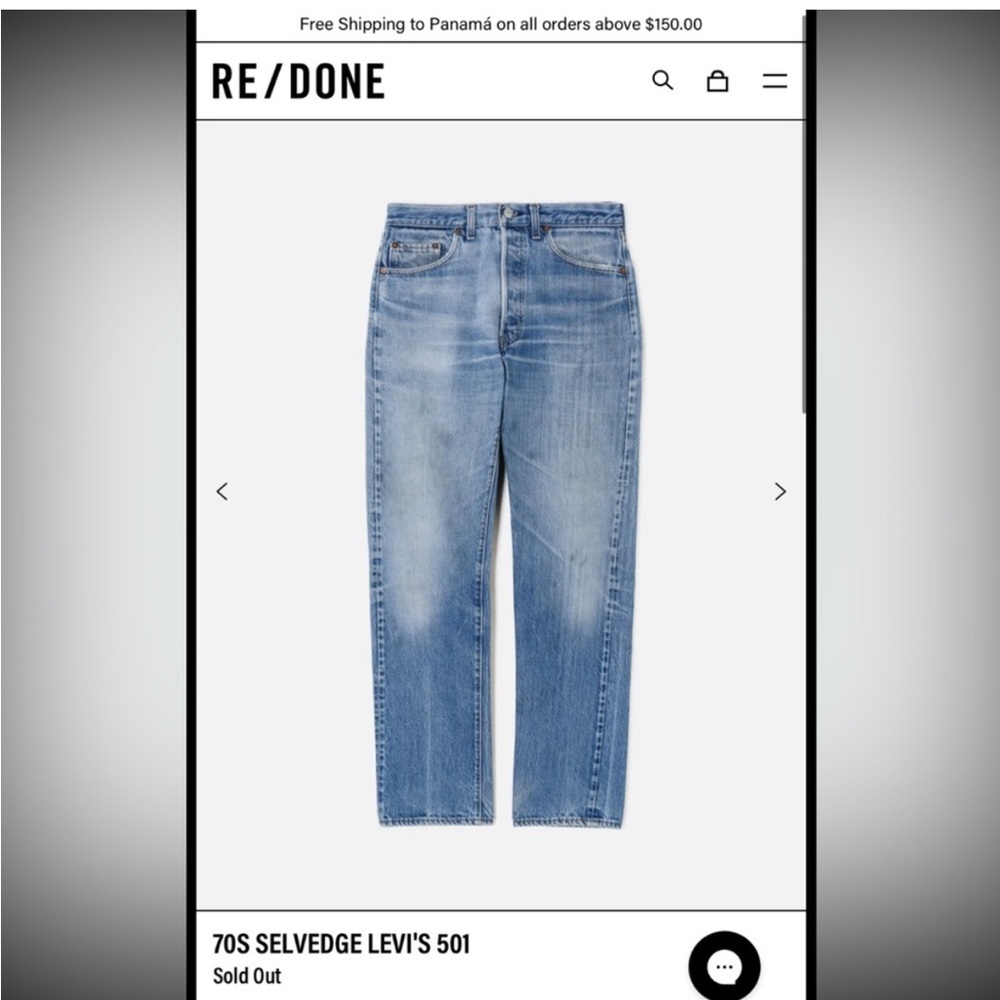 Vintage redone selvedge RARE Levi’s